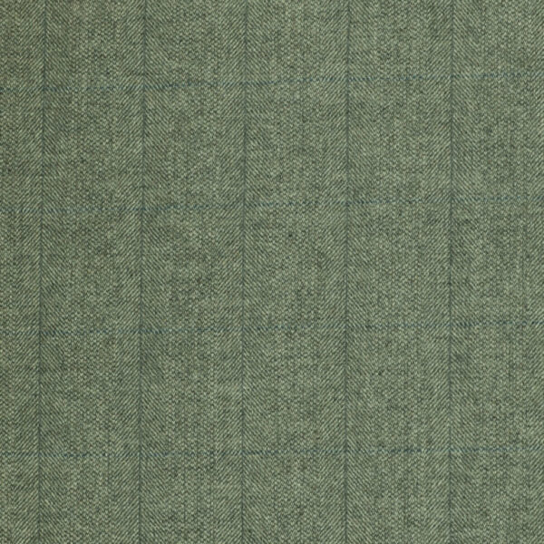 Light Grey Barley Corn Herringbone with Grey/Blue Windowpane Check